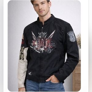 Honda Motorcycle Riding Jacket Men’s Large Padded Black
